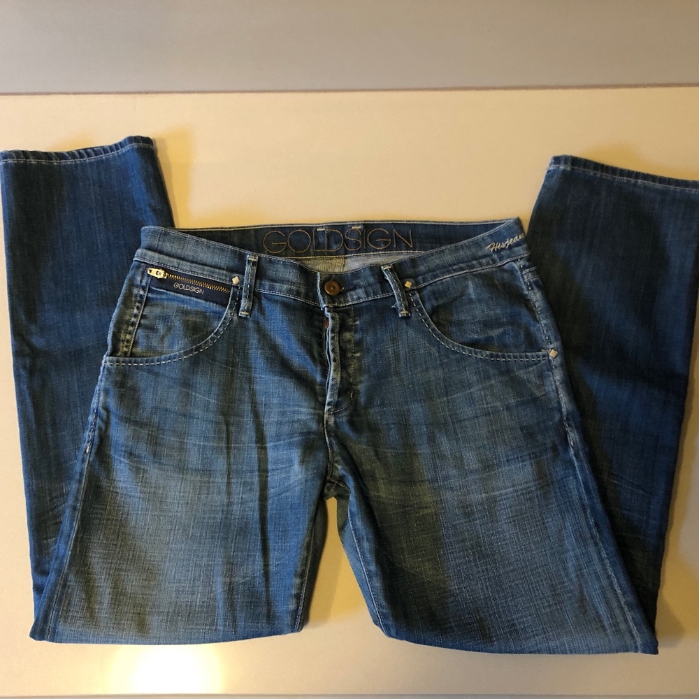 Goldsign Boyfriend Cropped Jeans Size 26